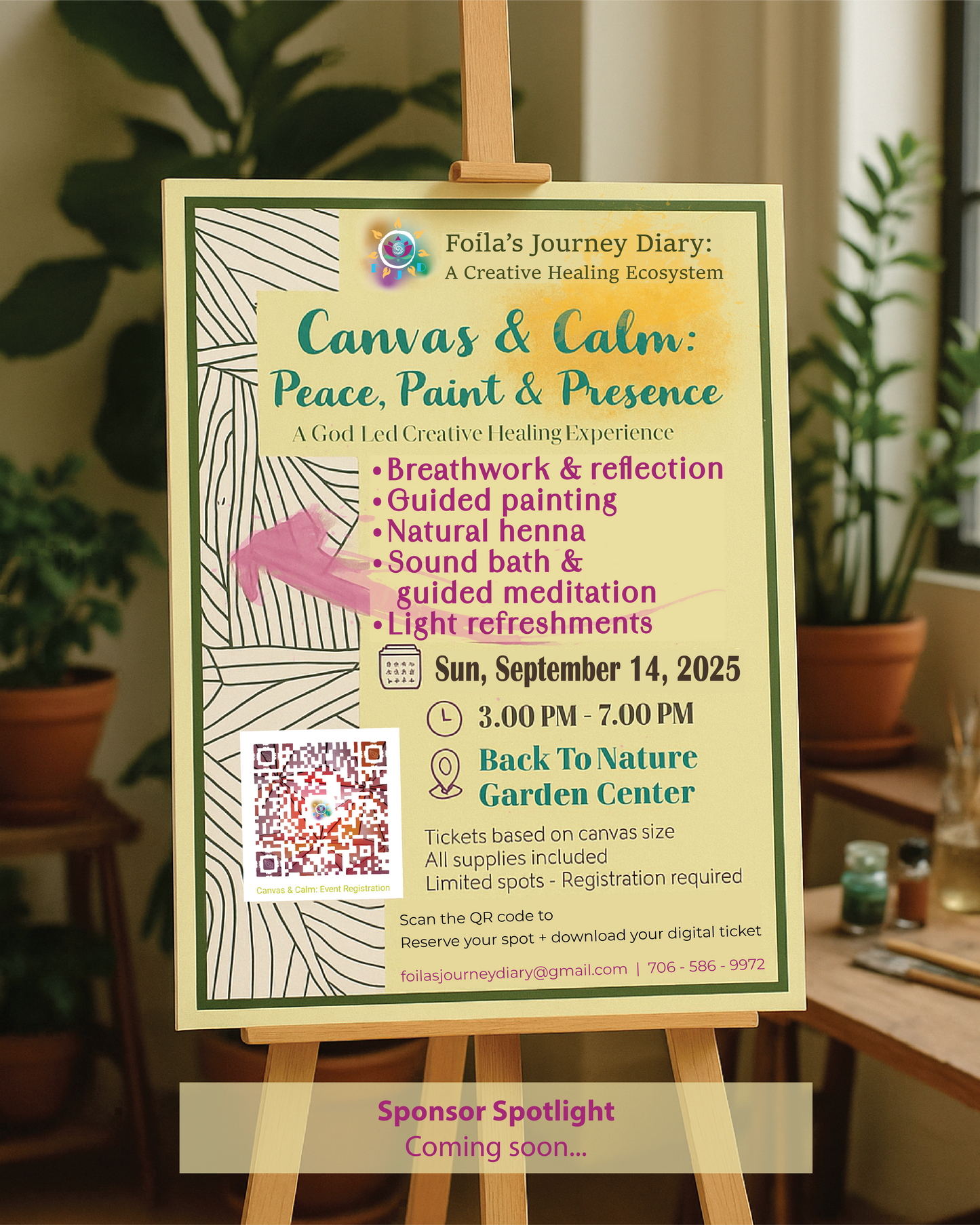 Canvas & Calm: Peace, Paint & Presence Event Ticket