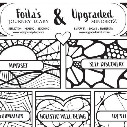The Journey Within - Reflection Coloring Page - Foila’s Journey Diary × Upgraded MindsetZ
