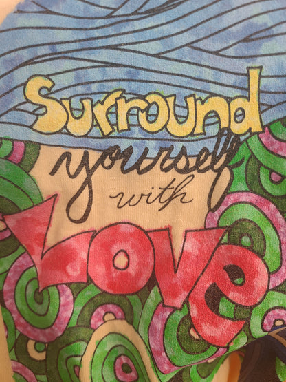 Unisex classic tee - REMEMBER Surround Yourself With Love - Fully Colored