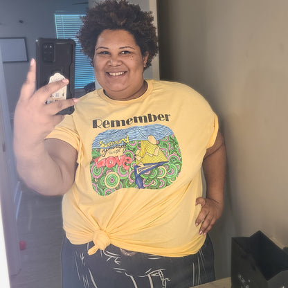 Unisex classic tee - REMEMBER Surround Yourself With Love - Fully Colored