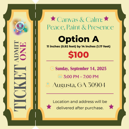 Canvas & Calm: Peace, Paint & Presence Event Ticket