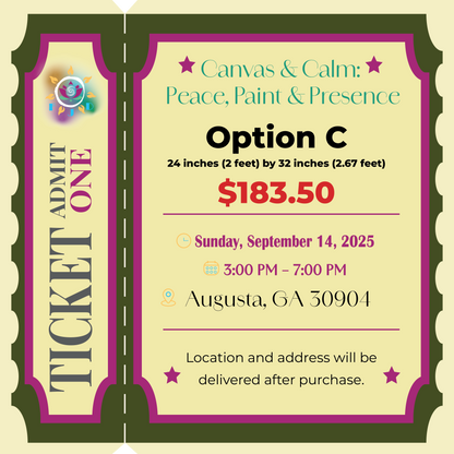 Canvas & Calm: Peace, Paint & Presence Event Ticket