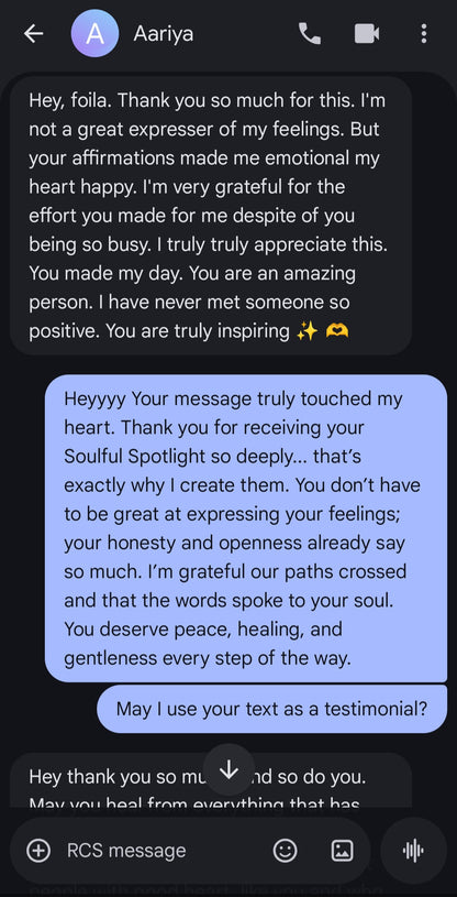 Soulful Spotlight Card