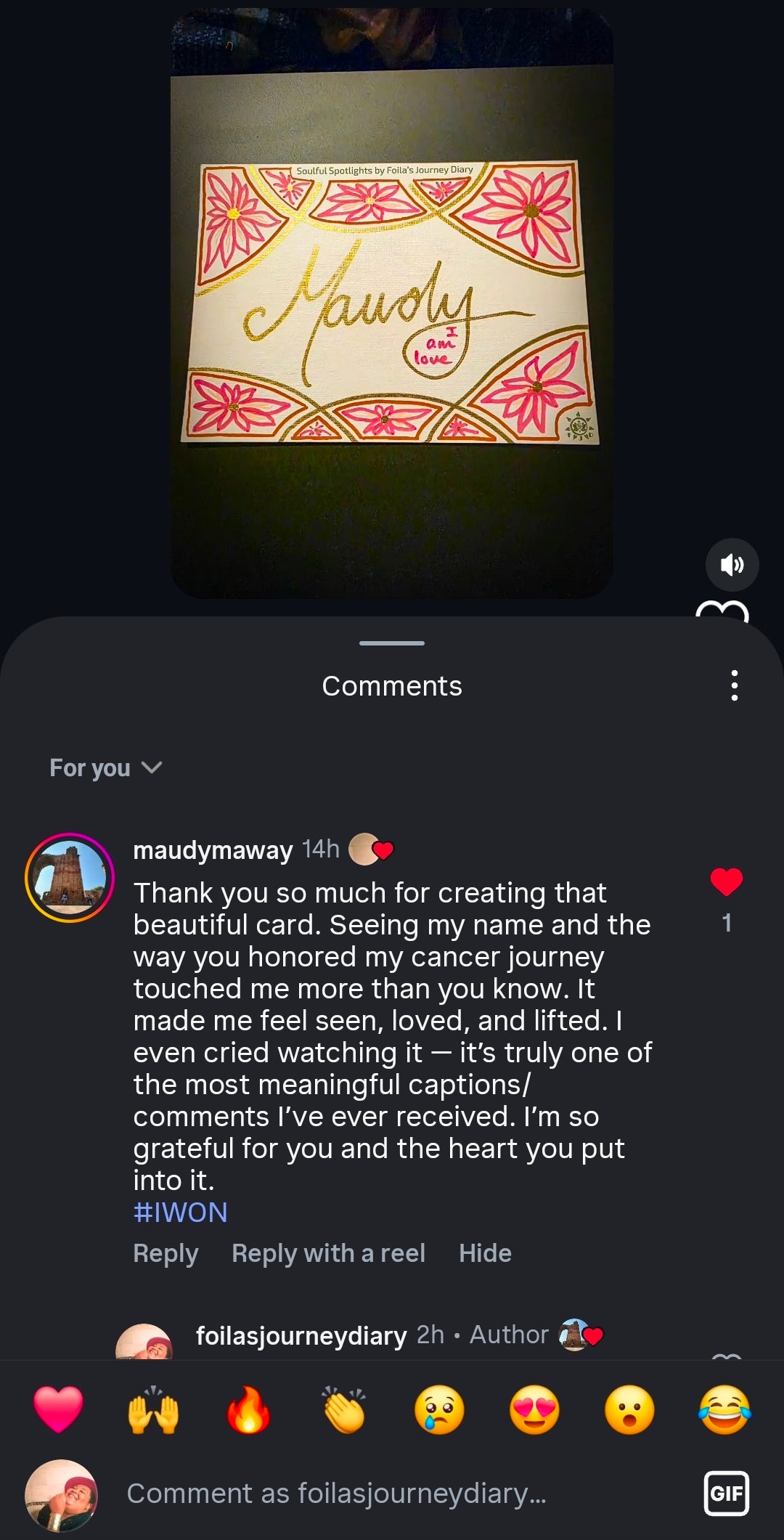 Soulful Spotlight Card