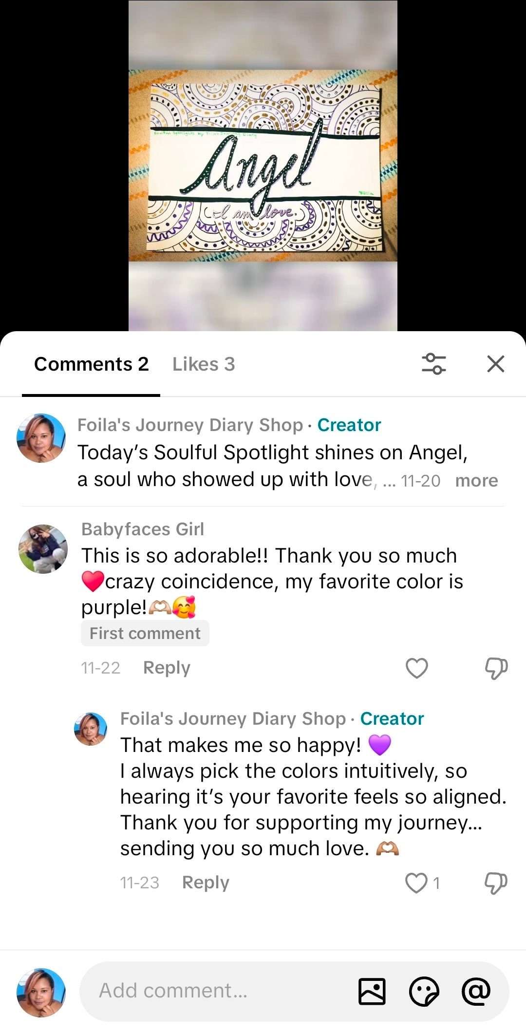 Soulful Spotlight Card