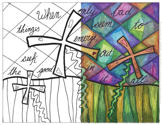 REMEMBER - One Experience at a Time - Printable Coloring Pages (Instant Downloads)