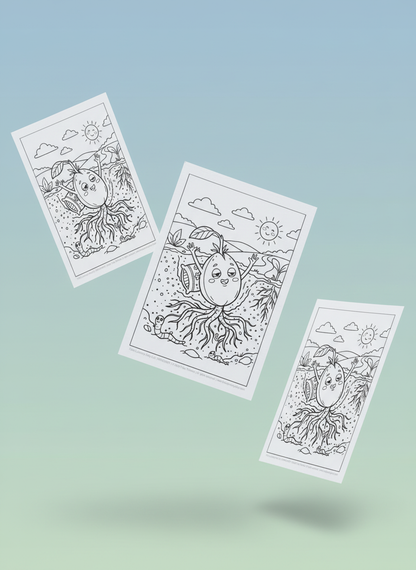 April 2026 Reflection Series - Coloring Card Set (3 Cards)