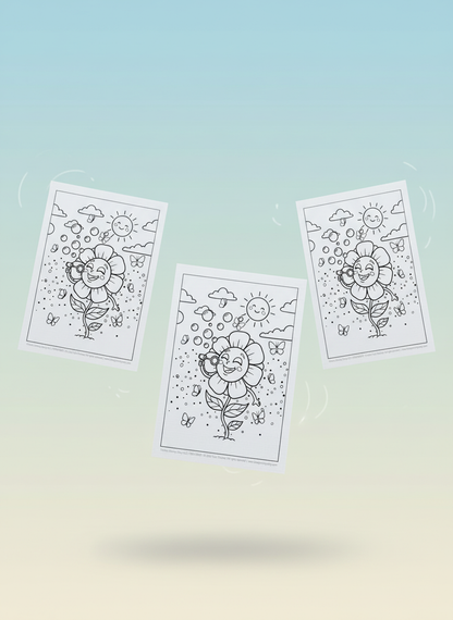 April 2026 Reflection Series - Coloring Card Set (3 Cards)