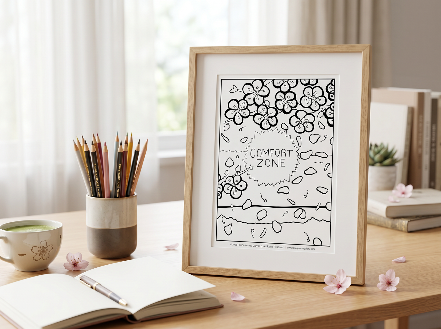 Comfort Zone - June 2026 Reflection Coloring Cards