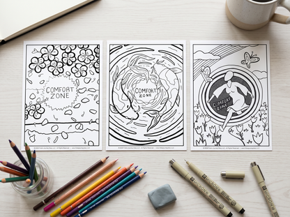 Reflection Coloring Cards Collections