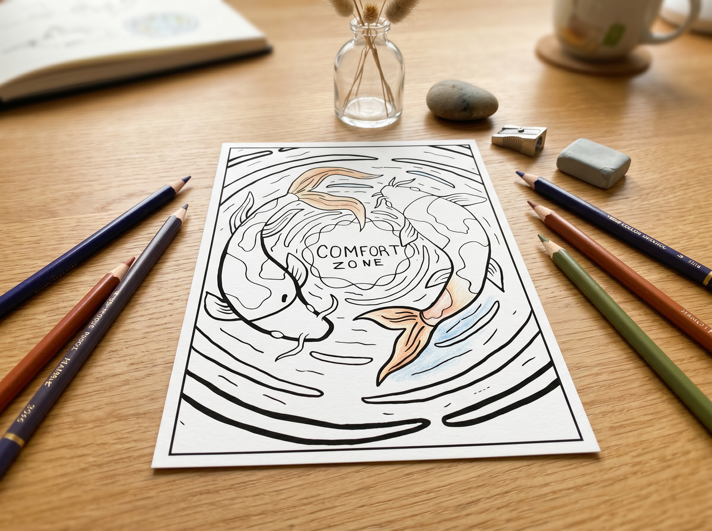 Comfort Zone - June 2026 Reflection Coloring Cards