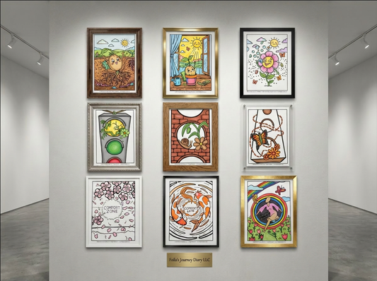 Reflection Coloring Cards Collections