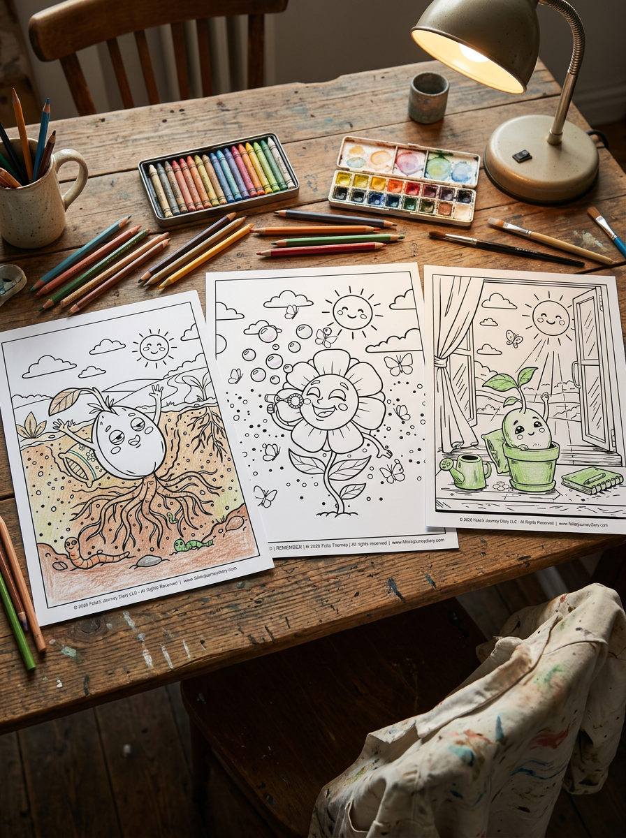 Reflection Coloring Cards Collections
