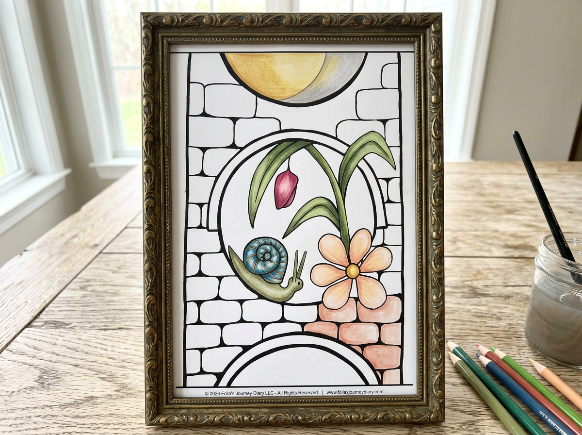Reflection Coloring Cards Collections