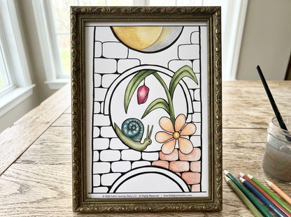 Reflection Coloring Cards Collections