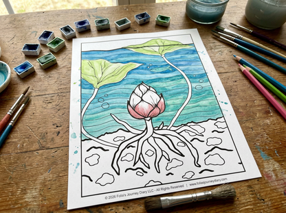 Reflection Coloring Cards Collections