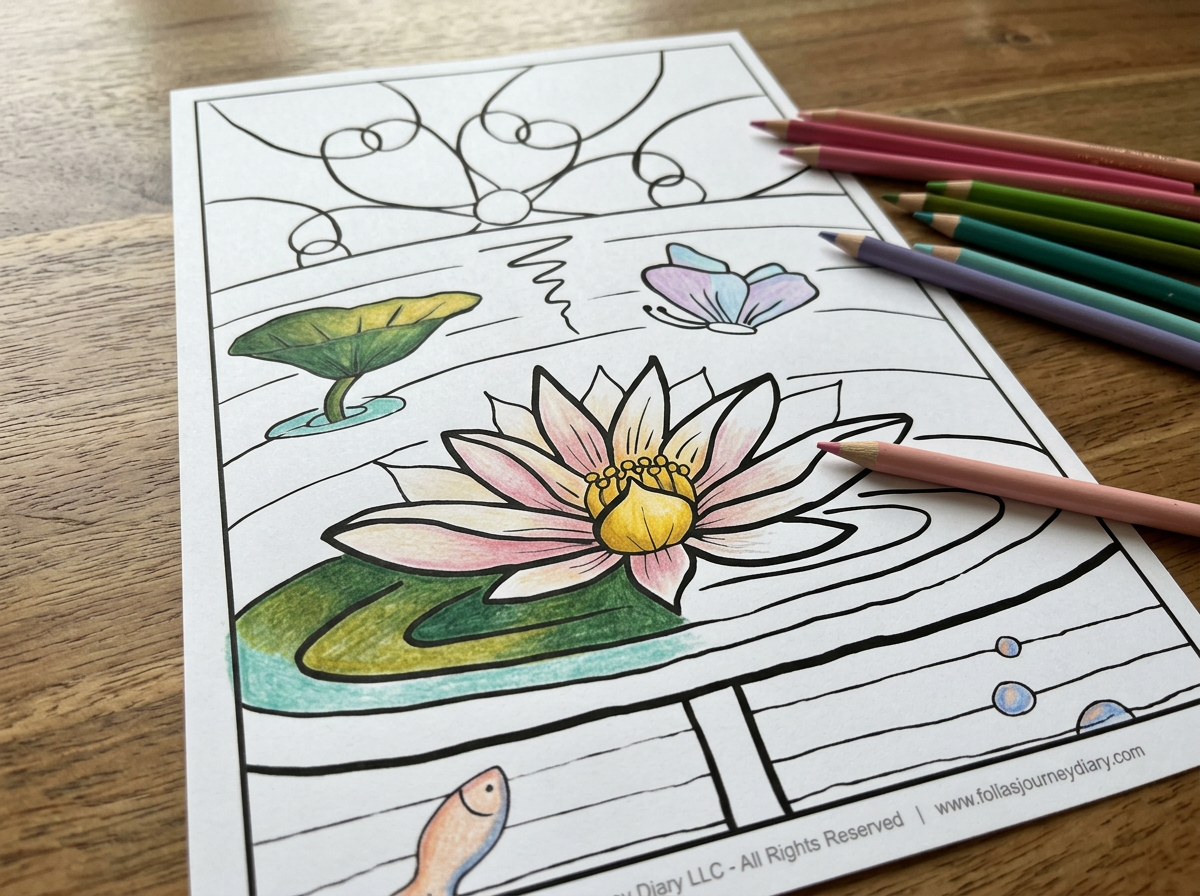 Reflection Coloring Cards Collections