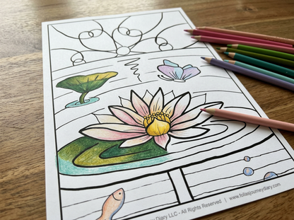 Reflection Coloring Cards Collections