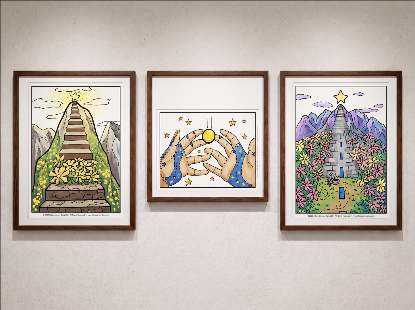 Reflection Coloring Cards Collections