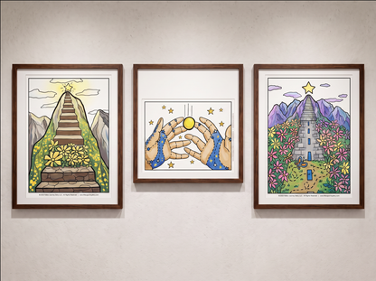 Reflection Coloring Cards Collections