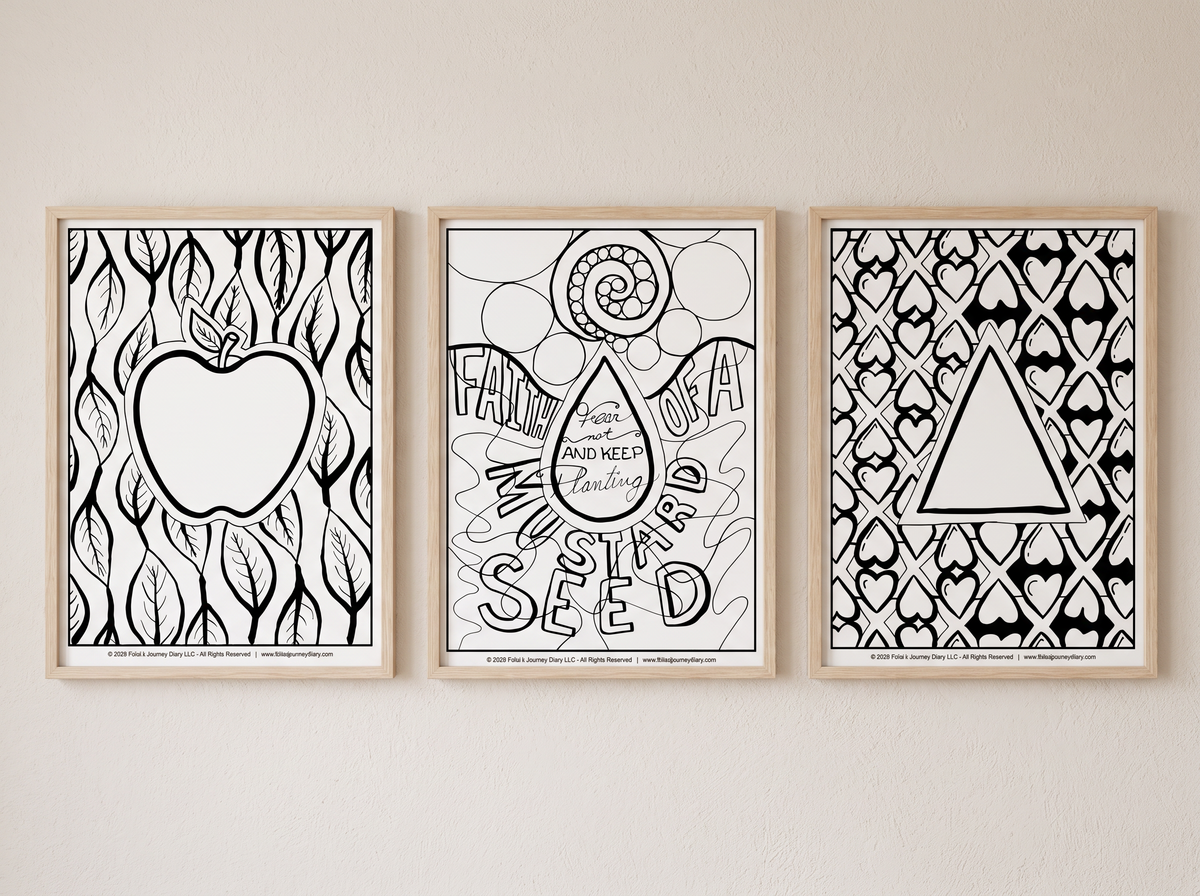 Reflection Coloring Cards Collections