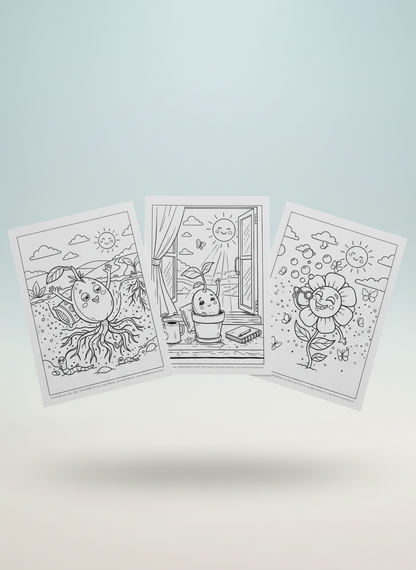 April 2026 Reflection Series - Coloring Card Set (3 Cards)