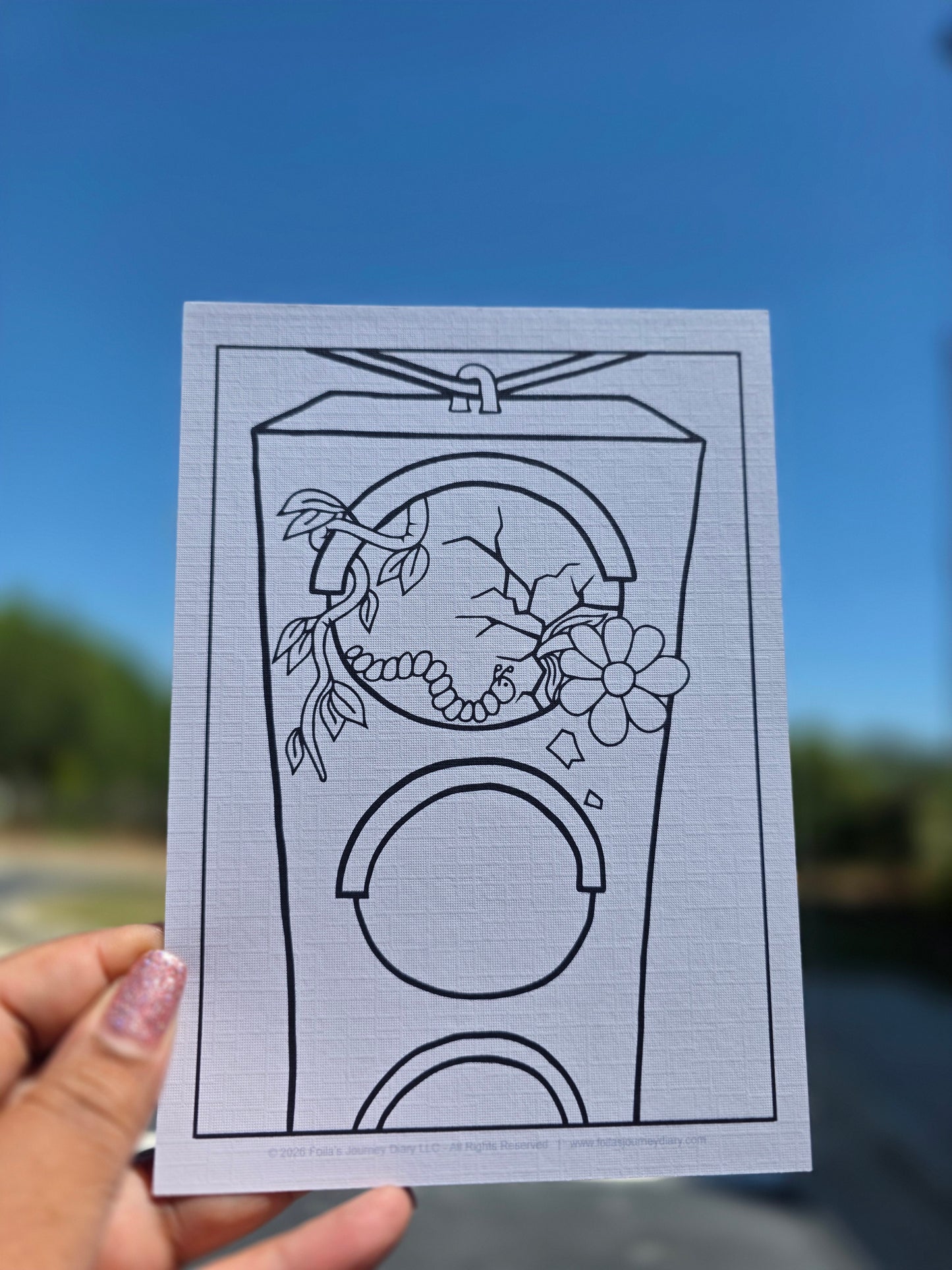 Inner Signals - May 2026 Reflection Coloring Cards